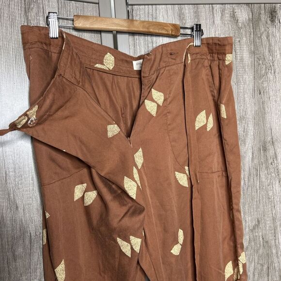 Pilcro Asymmetrical Printed Harem Pants Crossover Front Closure Size 31 - Picture 3 of 9